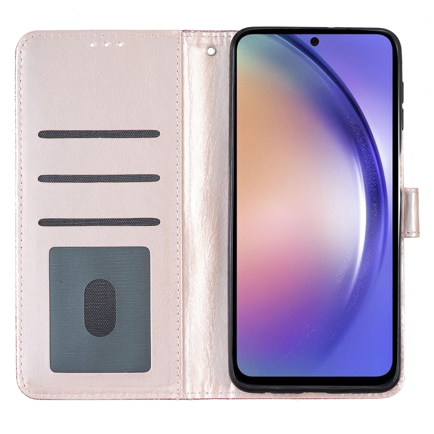 Pro Samsung Galaxy A05s 4G pouzdro Třpytivé PU kožené pouzdro na telefon se stojánkem na peněženku Pro Samsung Galaxy A05s 4G pouzdro Třpytivé PU kožené pouzdro na telefon se stojánkem na peněženku